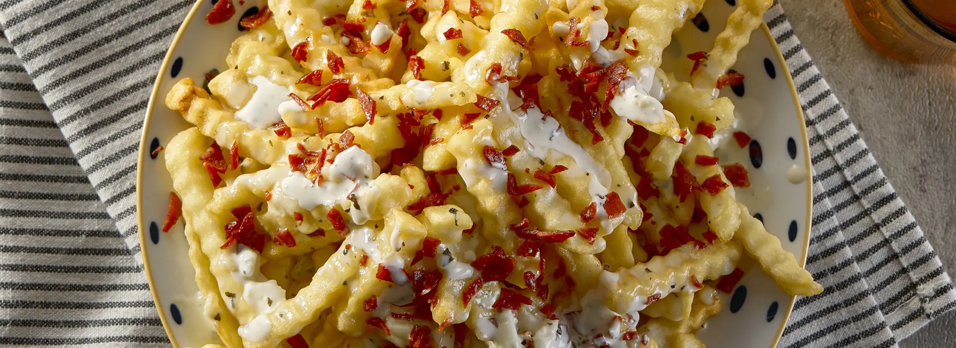 치즈 베이컨 크링클컷 프라이